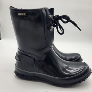 BOGS Women's Glossy Black Spring Winter Boots